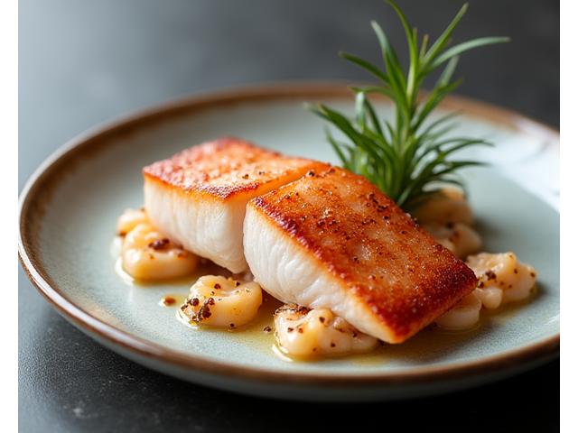 Premium quality seafood elegantly plated