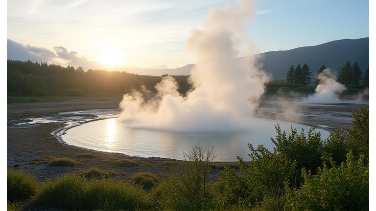Geothermal bore field and steam